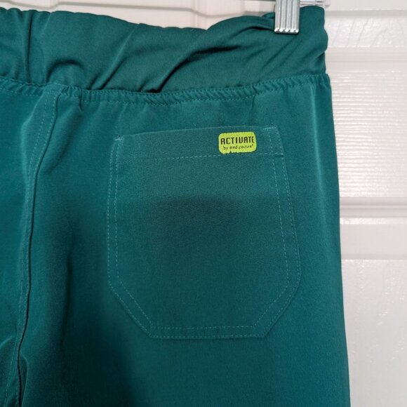 Activate Scrub Pants Womens Size XS Green 4Way Stretch Medical Nurse Tech - Picture 9 of 14